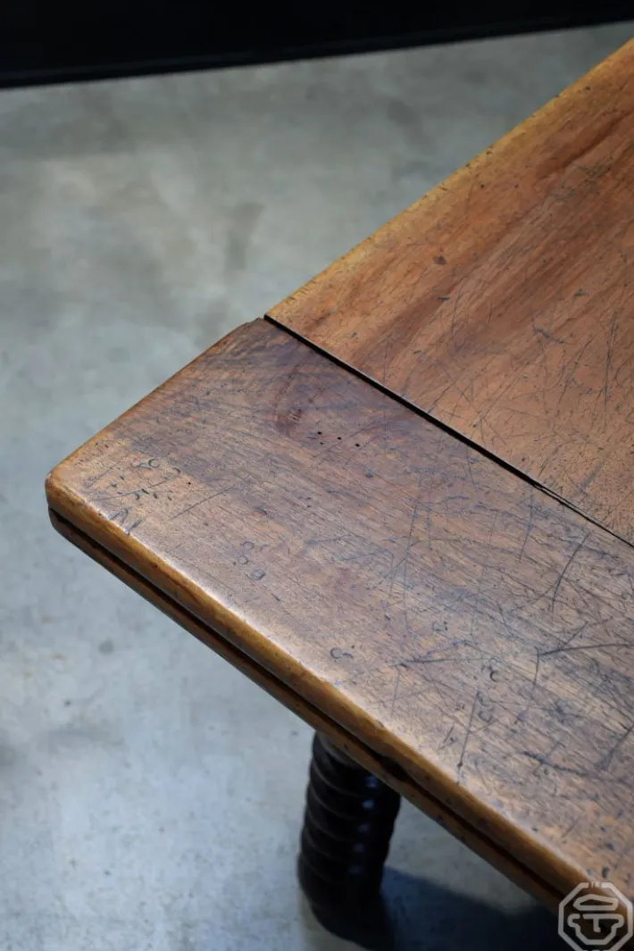 Pamono 20th Century Wooden Passementier Table with Drawer, France, Lyon, 1880 Sale