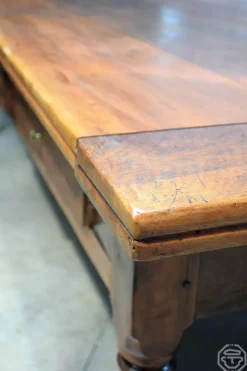 Pamono 20th Century Wooden Passementier Table with Drawer, France, Lyon, 1880 Sale