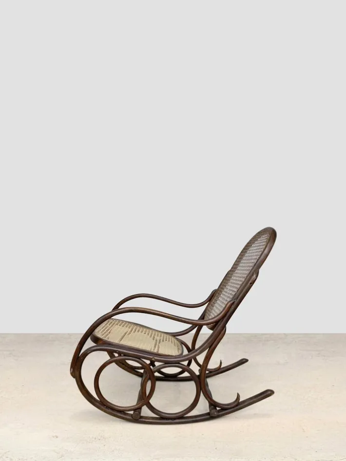 Pamono Thonet Rocking Armchair by Michael Thonet for Thonet Hot