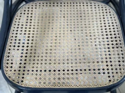 Pamono Thonet Rocking Chair in Blackened Curved Wood and Cane, 1900s by Michael Thonet, 1890s Outlet