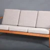 Pamono Three-Seater Paper Knife Sofa by Kai Kristiansen for Magnus Olesen, 1960s Hot