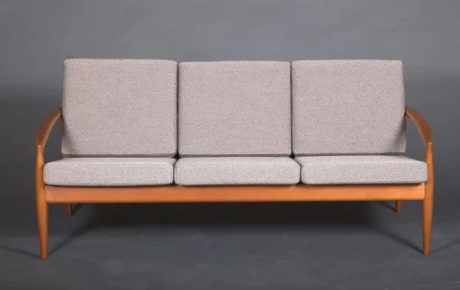 Pamono Three-Seater Paper Knife Sofa by Kai Kristiansen for Magnus Olesen, 1960s Hot