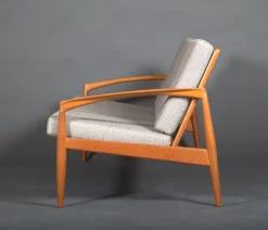 Pamono Three-Seater Paper Knife Sofa by Kai Kristiansen for Magnus Olesen, 1960s Hot