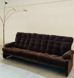 Pamono Three-Seater Sofa and Lounge Chairs by Tobia & Afra Scarpa for B&B Italia, 1970, Set of 3