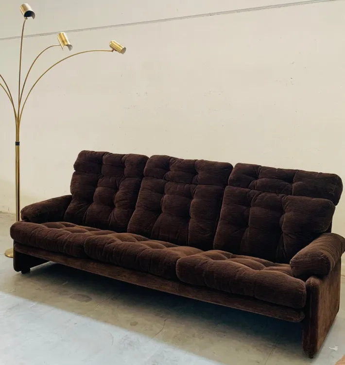 Pamono Three-Seater Sofa and Lounge Chairs by Tobia & Afra Scarpa for B&B Italia, 1970, Set of 3