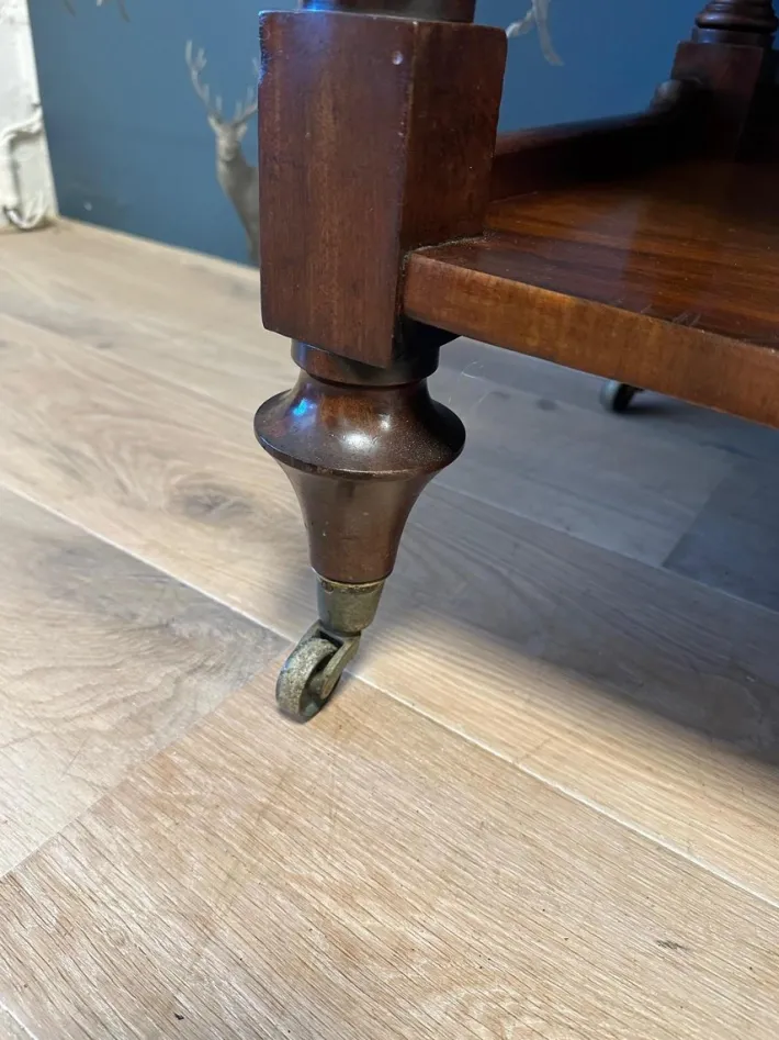 Pamono Three-Tiered Shelf in Mahogany