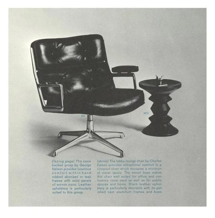 Pamono Time Life Lobby Swivel Armchair by Charles and Ray Eames for Herman Miller, 1960s