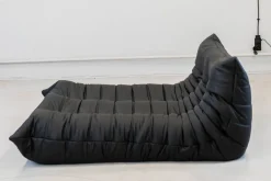 Pamono Togo Chaise Lounge in Black Leather byy Michel Ducaroy for Ligne Roset, 1974 Sale