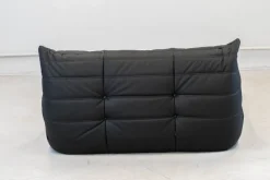 Pamono Togo Chaise Lounge in Black Leather byy Michel Ducaroy for Ligne Roset, 1974 Sale