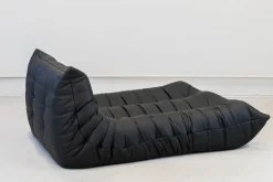 Pamono Togo Chaise Lounge in Black Leather byy Michel Ducaroy for Ligne Roset, 1974 Sale