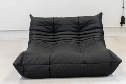 Pamono Togo Chaise Lounge in Black Leather byy Michel Ducaroy for Ligne Roset, 1974 Sale