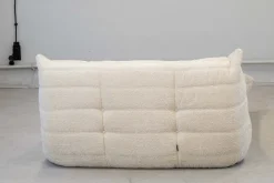 Pamono Togo Chaise Lounge in Bouclette White Fabric attributed to Michel Ducaroy for Ligne Roset, 1974 Sale