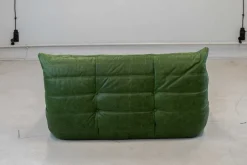 Pamono Togo Chaise Lounge in Greenleather attributed to Michel Ducaroy for Ligne Roset, 1974 Online