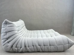 Pamono Togo Chaise Lounge in Grey Fabric by Michel Ducaroy for Ligne Roset Discount