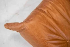 Pamono Togo Chaise Lounge in Pine Leather by Michel Ducaroy for Ligne Roset, 1974