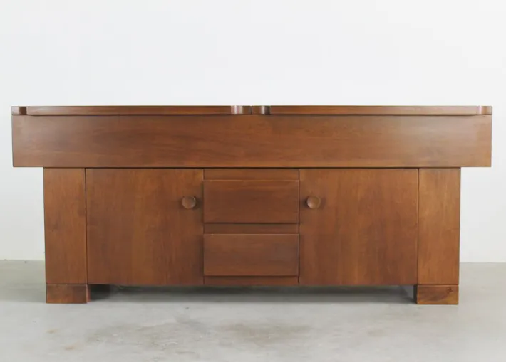 Pamono Torbecchia Sideboard in Walnut by Giovanni Michelucci for Poltronova, 1964 Sale
