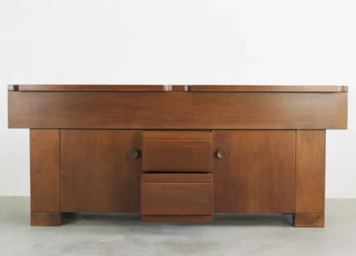 Pamono Torbecchia Sideboard in Walnut by Giovanni Michelucci for Poltronova, 1964 Sale