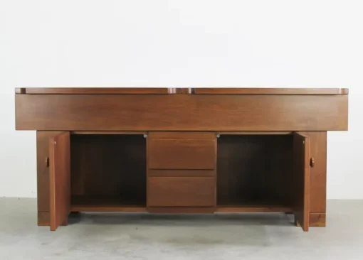 Pamono Torbecchia Sideboard in Walnut by Giovanni Michelucci for Poltronova, 1964 Sale