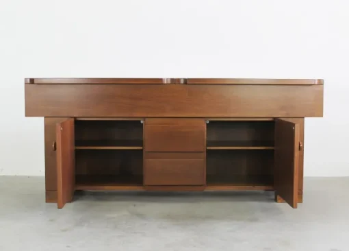 Pamono Torbecchia Sideboard in Walnut by Giovanni Michelucci for Poltronova, 1964 Sale