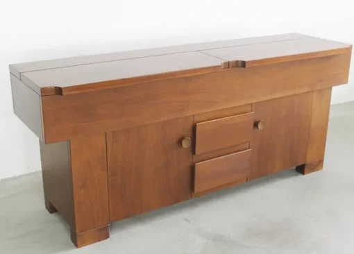 Pamono Torbecchia Sideboard in Walnut by Giovanni Michelucci for Poltronova, 1964 Sale