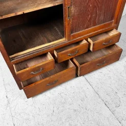 Pamono Traditional Japanese Tansu Storage Cabinet, 1920s, Set of 2 Outlet