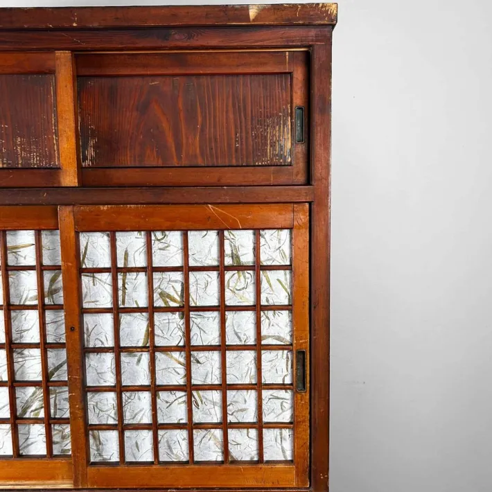 Pamono Traditional Japanese Tansu Storage Cabinet, 1920s, Set of 2 Outlet