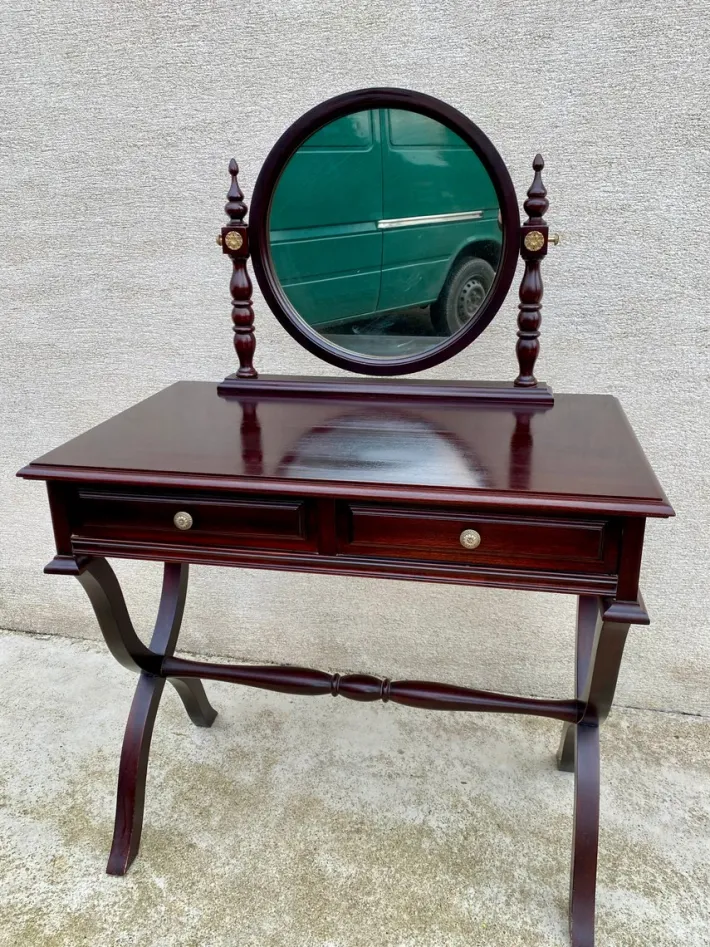 Pamono Traditional Style Wood Dressing Table with Two Drawers, 1960s Discount