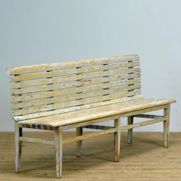 Pamono Train Station Waiting Bench, 1940s Best