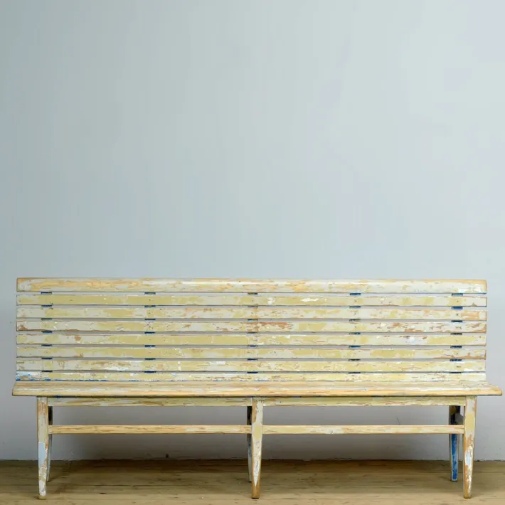 Pamono Train Station Waiting Bench, 1940s Best