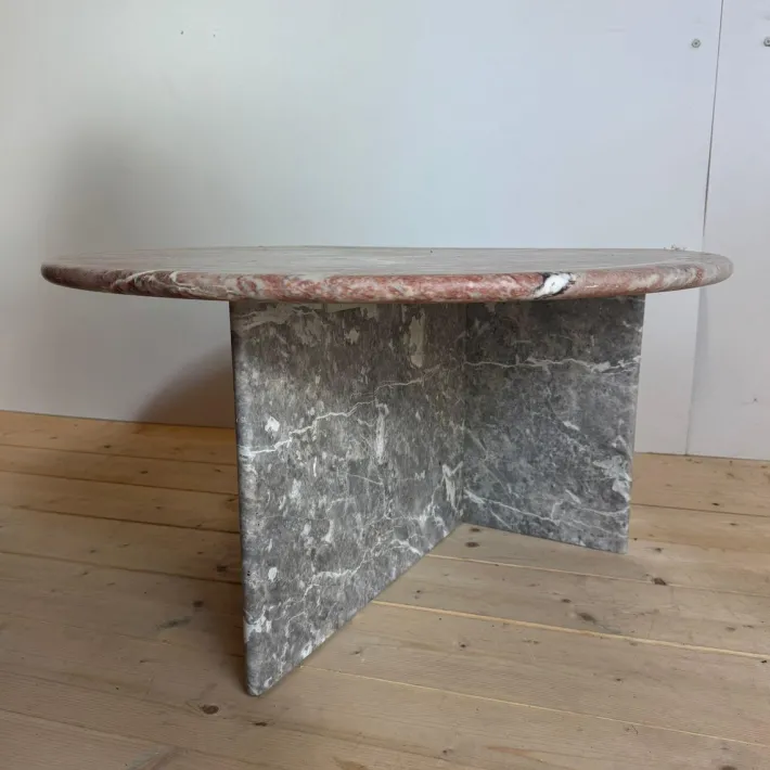 Pamono Travertine Coffee Table, Denmark, 1960s Best