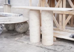 Pamono Travertine Console Table by My Habitat Design Outlet