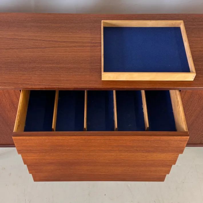 Pamono Trio Teak Sideboard by Nils Jonsson for Troeds, 1960s Sale