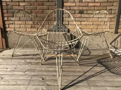 Pamono Tripod Iron Garden Chair, 1950s Best