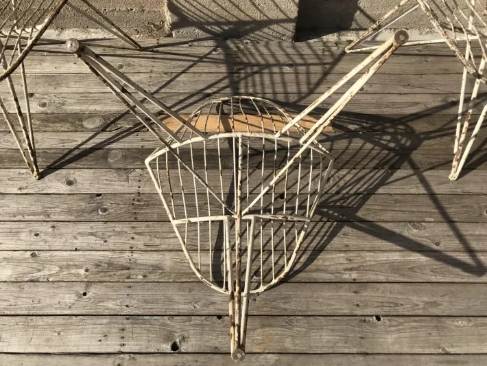 Pamono Tripod Iron Garden Chair, 1950s Best