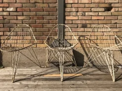 Pamono Tripod Iron Garden Chair, 1950s Best