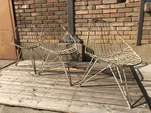 Pamono Tripod Iron Garden Chair, 1950s Best