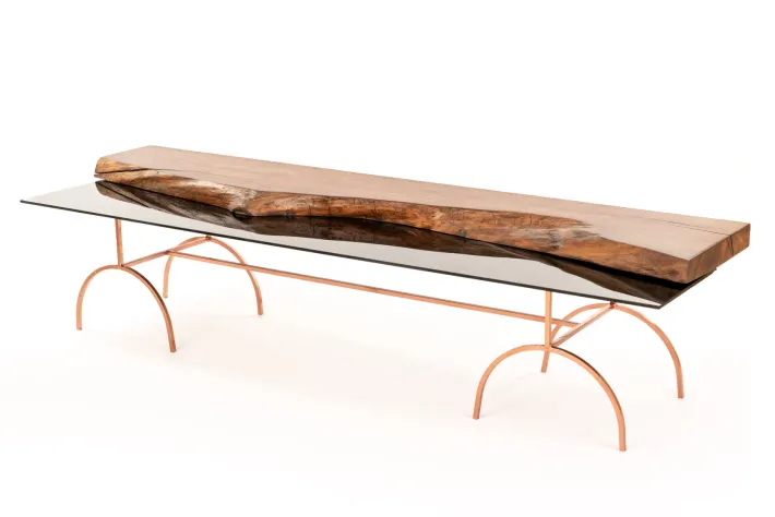 Pamono Trispite Vetro Table by Davide Palardi Outlet