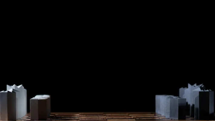 Pamono Trojan XXI Chess Table from Futuro Studio, 2021, Set of 33 Online