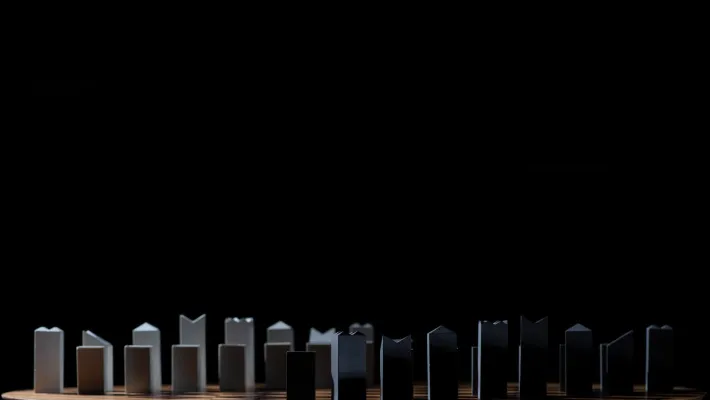 Pamono Trojan XXI Chess Table from Futuro Studio, 2021, Set of 33 Online