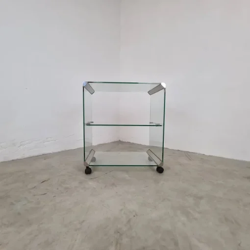 Pamono Trolley in Glass and Steel by Gallotti & Radice Online