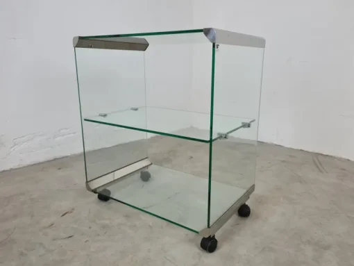 Pamono Trolley in Glass and Steel by Gallotti & Radice Online