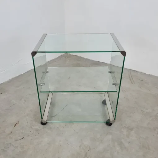 Pamono Trolley in Glass and Steel by Gallotti & Radice Online
