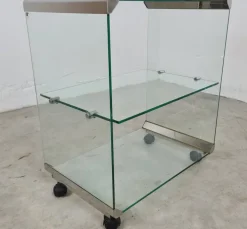 Pamono Trolley in Glass and Steel by Gallotti & Radice Online