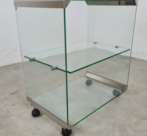 Pamono Trolley in Glass and Steel by Gallotti & Radice Online