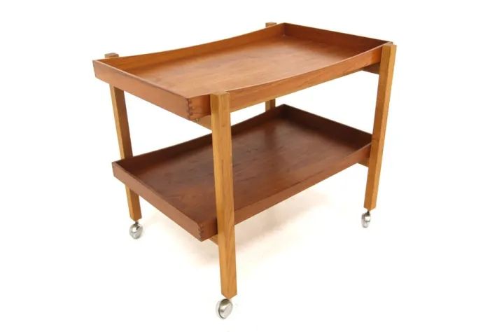 Pamono Trolley in Teak from Ikea, Sweden, 1960s Outlet