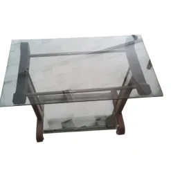 Pamono Trolley with Smoked Shelves, 1960s New