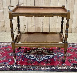 Pamono Trolley with Tray in Beech, 1960s Outlet
