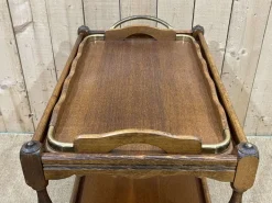Pamono Trolley with Tray in Beech, 1960s Outlet