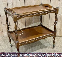 Pamono Trolley with Tray in Beech, 1960s Outlet