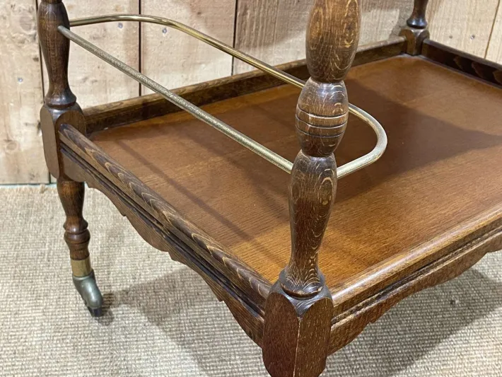 Pamono Trolley with Tray in Beech, 1960s Outlet